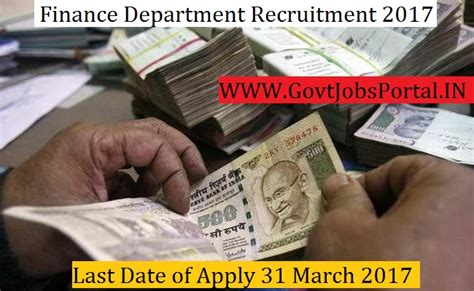 finance department recruitment  clerk officer