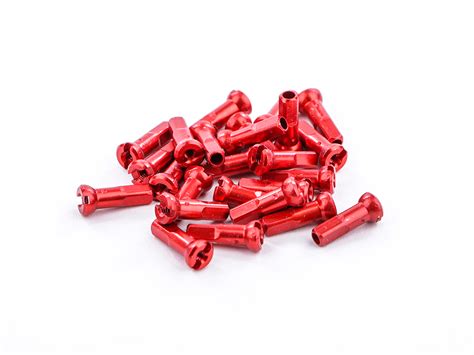 SAPIM Spoke Nipplel Secure Lock Aluminium 2 mm | 14 mm red, 0,35