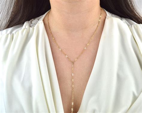 gold lariat necklace