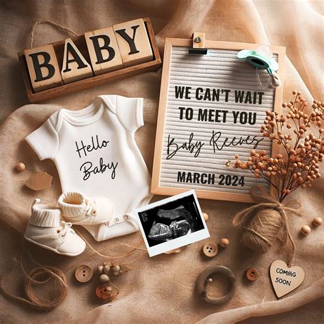 free editable pregnancy announcement template 1