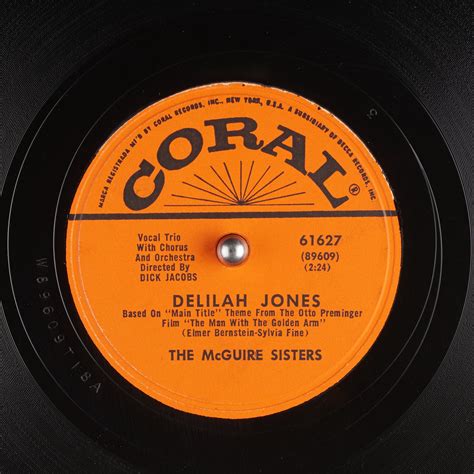 Delilah Jones : The McGuire Sisters : Free Download, Borrow, and