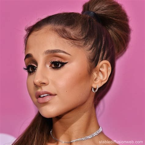 Ariana Grande in Rockstar Makeup | Stable Diffusion Online