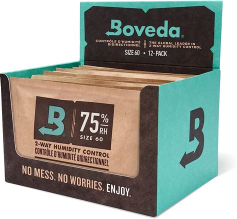 Boveda 75% Two-Way Humidity Control Packs – Size 60 – 12 Pack – Fix