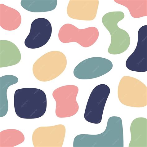 premium vector abstract oval shapes pattern