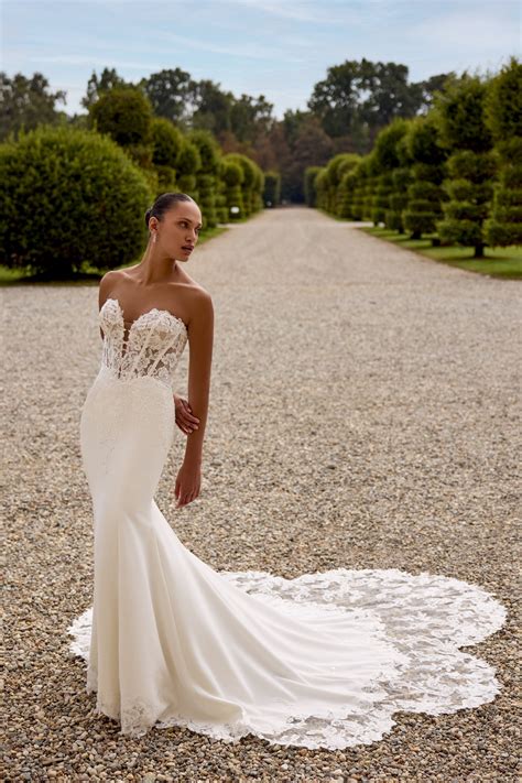 Hope: Fit and Flare Wedding Dress with Exposed Boning and Basque Waist