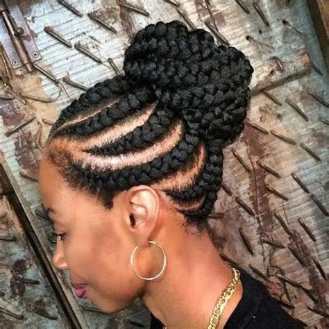 Straight Up Braids Hairstyles For Pretty African Ladies