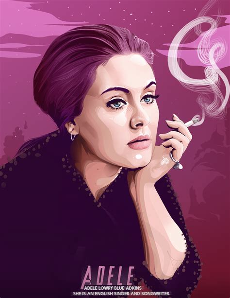 adele vector art behance