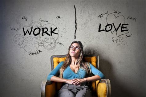 travail ou amour photo stock image du attraction reve