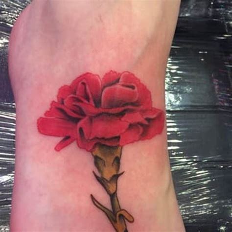 red carnation flower tattoo - He Is A Good Weblogs Image Archive