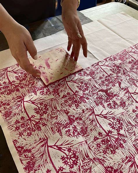 repeat pattern block printing  aidan liggins  makers mill