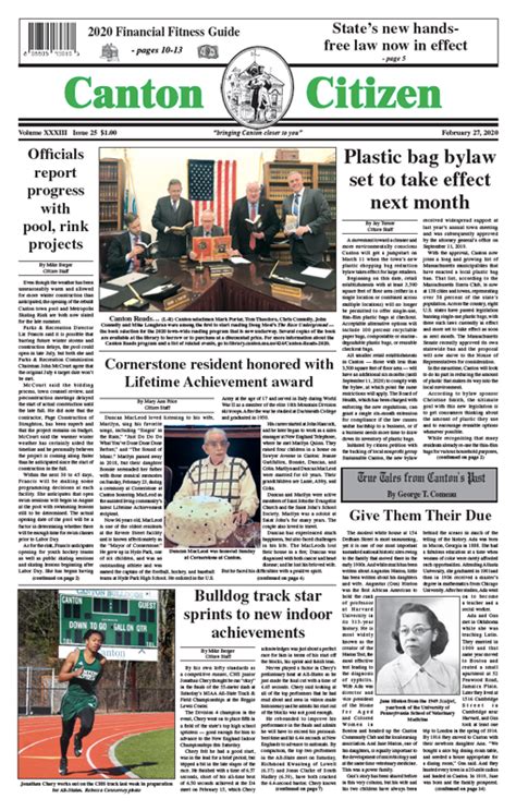 A Look Inside: Canton Citizen’s February 27 edition | Canton Citizen