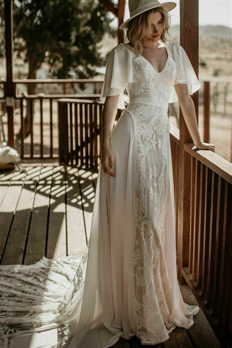 boho wedding dresses bohemian wedding dresses