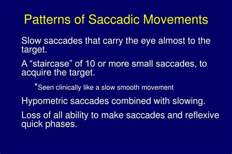 PPT - Saccades and Saccadic Oscillations PowerPoint Presentation, free ...