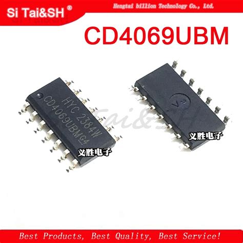 10pcs CD4069UBM CD4069 HEF4069UBT HEF4069 SOP 14 Multiplexer Switch ICs ...