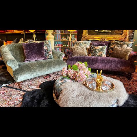 Jacaranda by Tetrad in Coco Velvet – Vintage Sofa