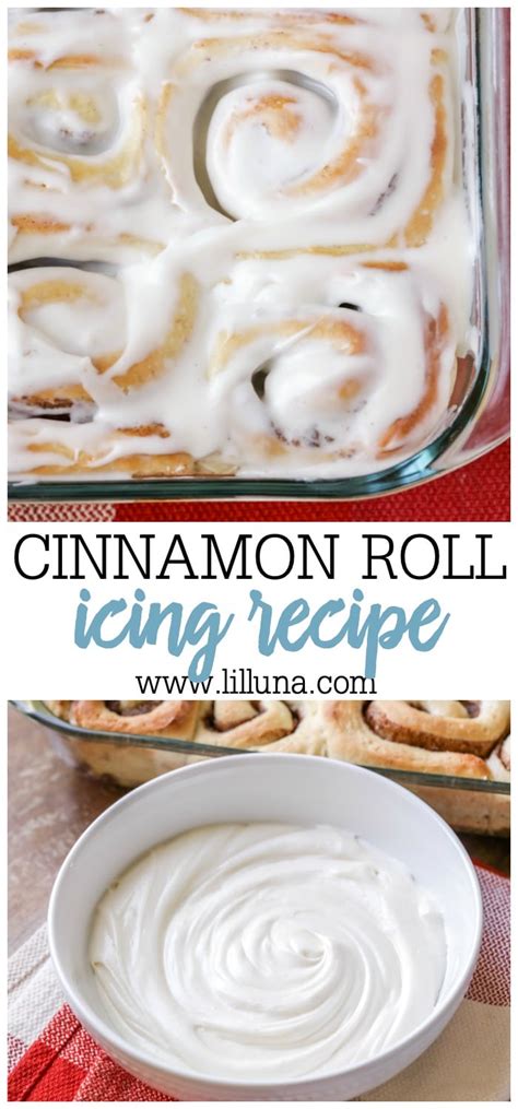 Best Cinnamon Roll Icing Recipe | Lil' Luna