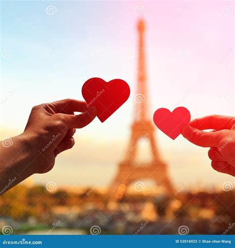 Romantic Lovers with Eiffel Tower Stock Photo - Image of people, girl