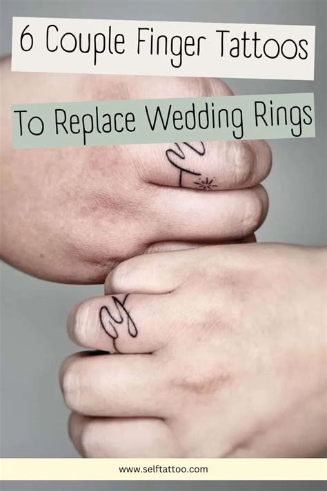6 Couple Finger Tattoos To Replace Wedding Rings in 2025 | Finger ...