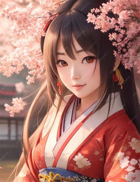Premium AI Image | Stunning Anime Girl Design Lovely Japanese Girl Art
