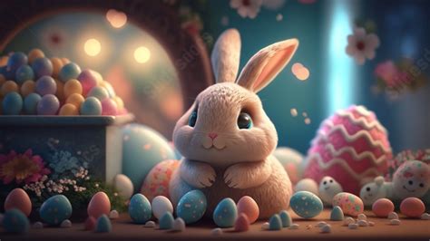 Easter Bunny Beautiful Powerpoint Background For Free Download - Slidesdocs