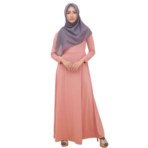 elzatta gamis gamia azra  dusty pink elzatta pesona hijab indonesia