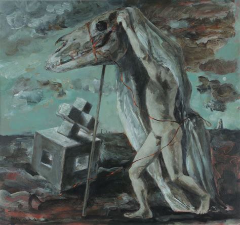 'Mari Lwyd Dancing' from the Mari Lwyd series by Clive Hicks-Jenkins ...
