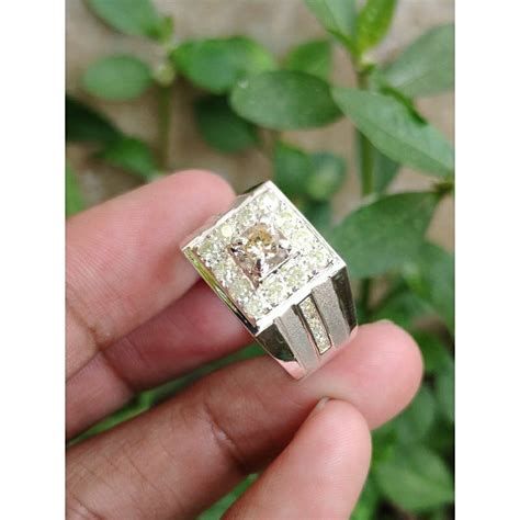 jual cincin berlian asli pria silver handmade cincin berlian cowok