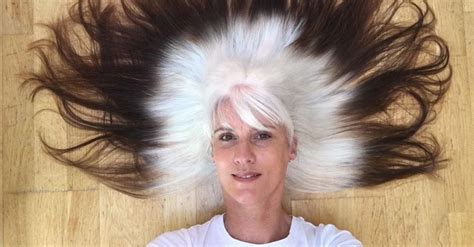 woman documents  white hair journey     inspiration