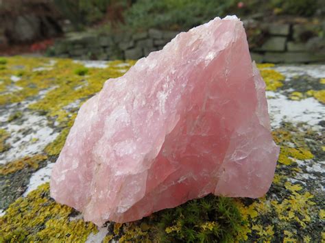 Rosenquarz Stufe 187 Gramm Kristall Steine Mineralien | Etsy