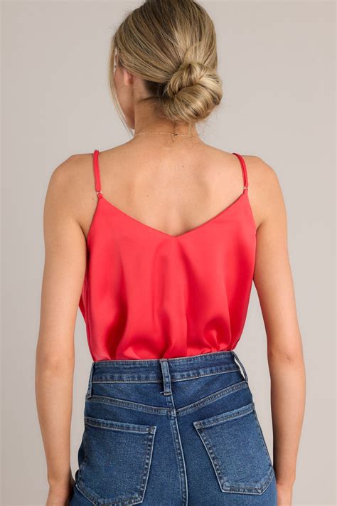 Red Tank Bodysuit - All Clothing | Red Dress