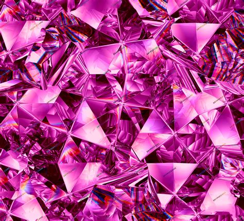 Pink Diamonds Seamless Background Texture - Luxurious Shiny Aesthetic