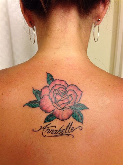 My latest tattoo. My oldest daughter's name is Annabelle Rose. I'm so