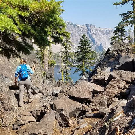 The Rocky Terrain of Wizard Island, Crater Lake National Park, Oregon