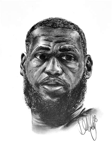 Lebron James Sketch at PaintingValley.com | Explore collection of