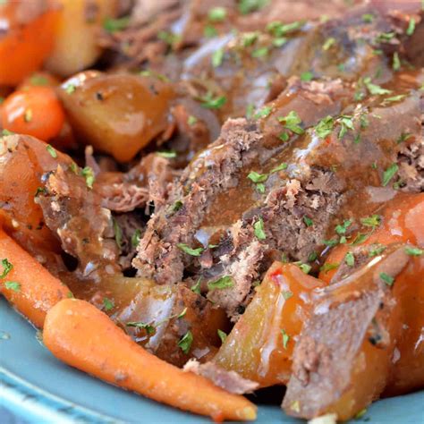 Slow Cooker Pot Roast - The Gunny Sack