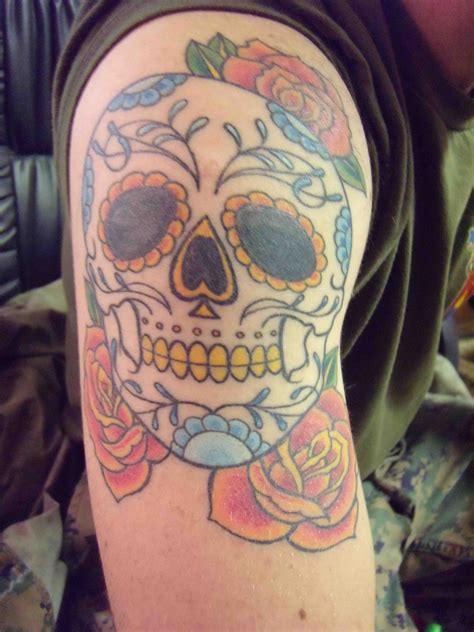 sugar skull tattoo ideas 7
