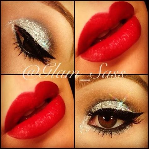 Things I love to Post (.silver glitter eye make up)