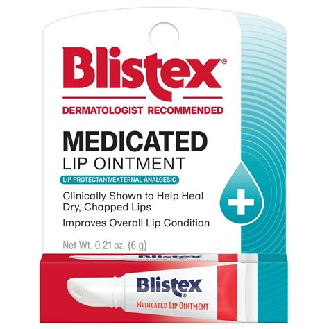 Amazon.com: Blistex Medicated Lip Ointment, 0.21 Ounce Tube, Pack of 12