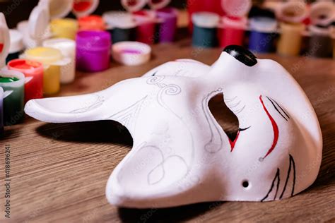 fox mask design making  teenage girl drawing creativity hobby