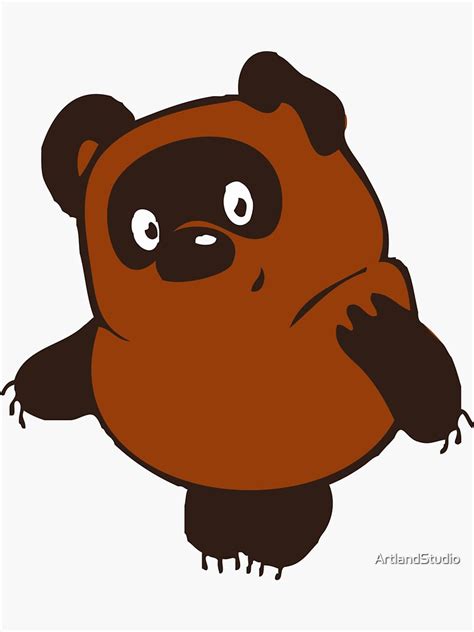 "Russian Winnie The Pooh" Sticker for Sale by ArtlandStudio | Redbubble