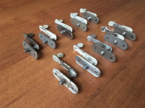 10 Pcs. Antique Cremona Window Sliders Furniture Latch, Small Door