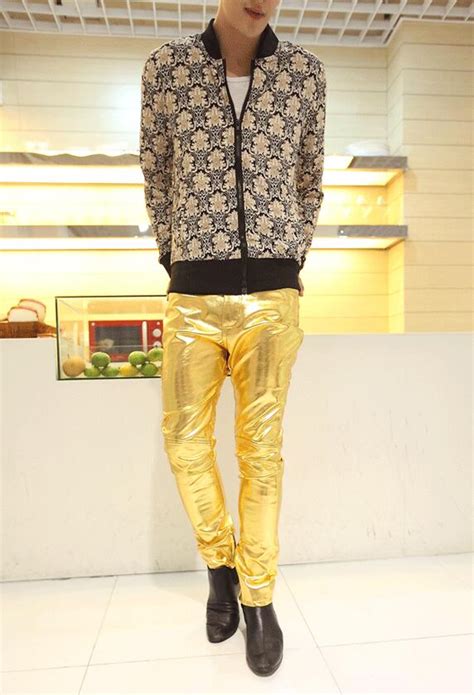 Hip Hop Mens Leather Pants Faux Leather Pu Materia... – Grandado