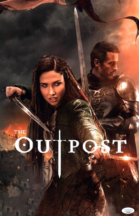 Jessica Green The Outpost 11x17 Signed Photo Poster JSA Certified Auto