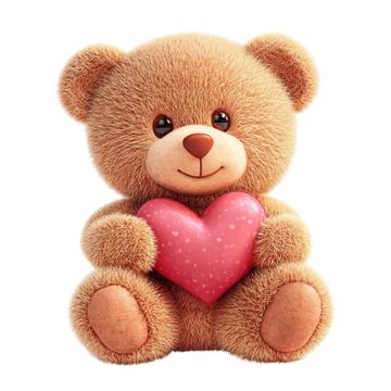 teddy bear  heart png transparent images   vector