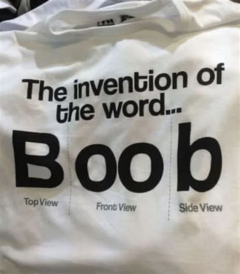 Изобретение слова "Boob")) | Пикабу