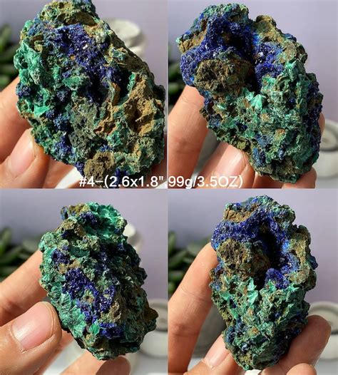 Azurite Crystal Cluster Natural Azurite Specimen Home - Etsy