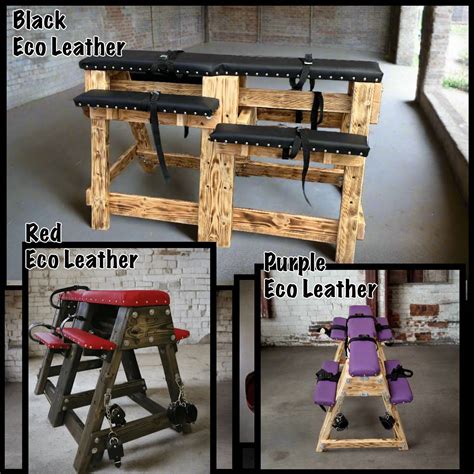 Adjustable BDSM Spanking Bench – Solid Wood Bondage Furniture with Res
