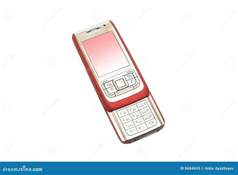 red mobile phone stock image image  dial ring cell