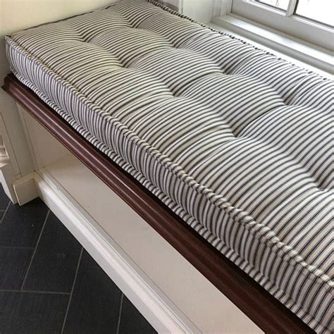 Custom Farmhouse Tufted Bench Cushion Indoor - Etsy