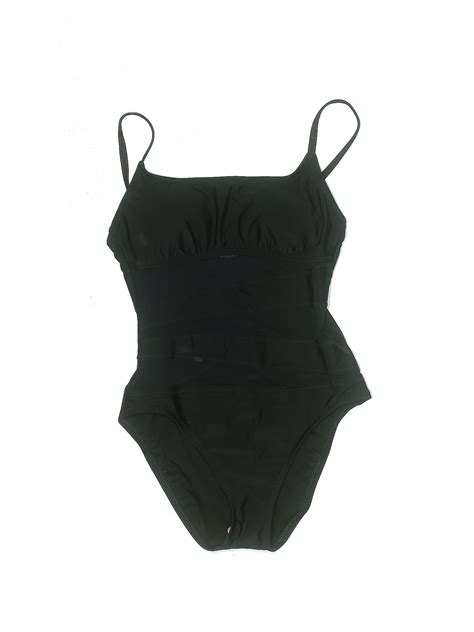 Shade & Shore Solid Black One Piece Swimsuit Size M - 58% off | ThredUp